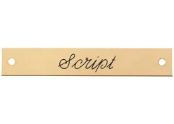 Beveled Edge Halter Nameplate - 3 lines