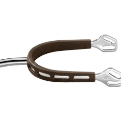 Herm Sprenger® Ultra Fit Brown Grip Small Round Rowel Spurs