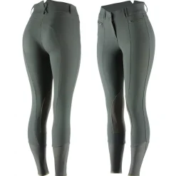 Horze Ladies’ Angelina Synthetic Leather Knee-Patch Breech