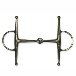 Metalab Jointed, Solid Eggbutt Full Cheek Snaffle Bit