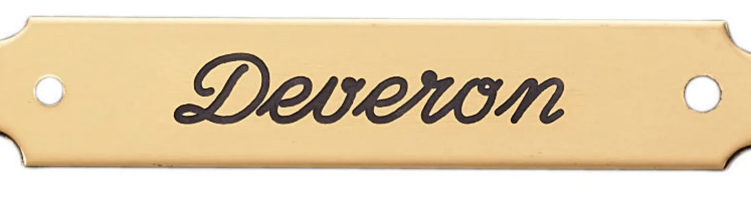 Notched Corner Saddle Nameplate