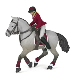 Papo Gray Competition Horse with Rider