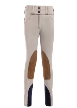 THE TAILORED SPORTSMAN™ Girls' Techno Front-Zip Knee-Patch Breech