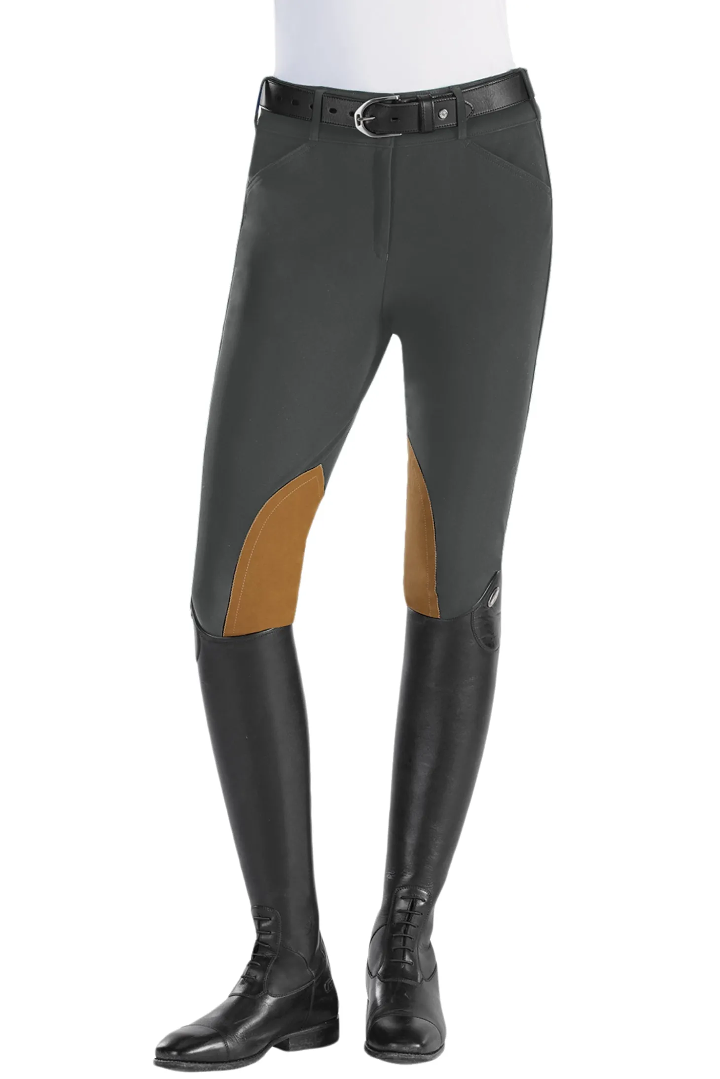 The Tailored Sportsman™ Techno Front-Zip Mid-Rise Clarino™ Knee Patch
