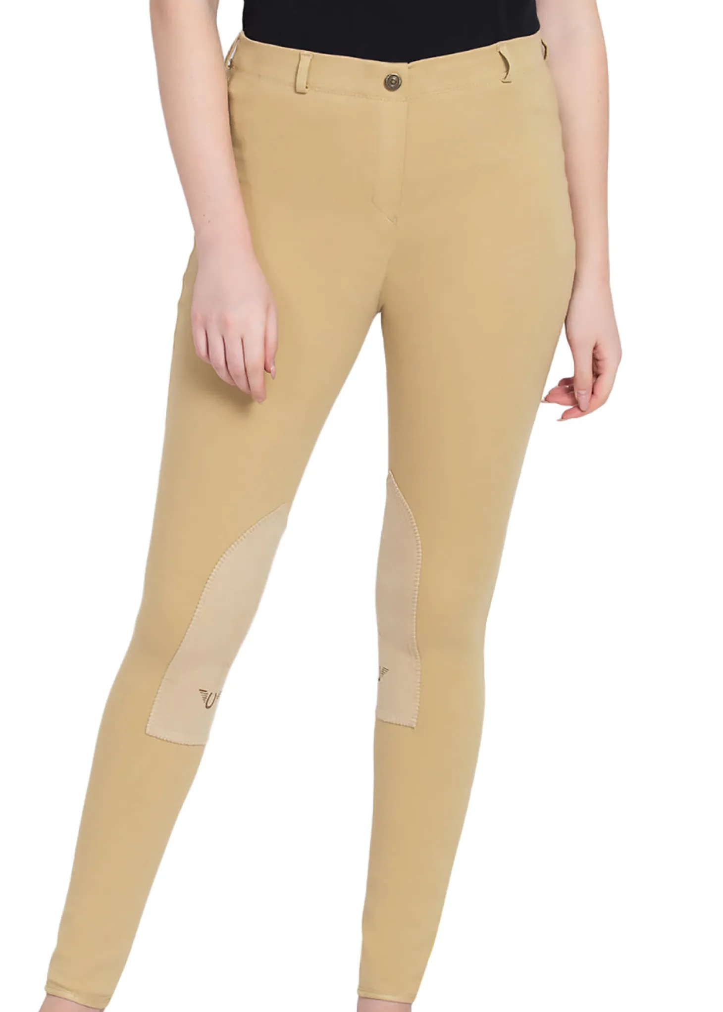 TuffRider® Ladies' Cotton Pull-On Knee-Patch Plus Breech