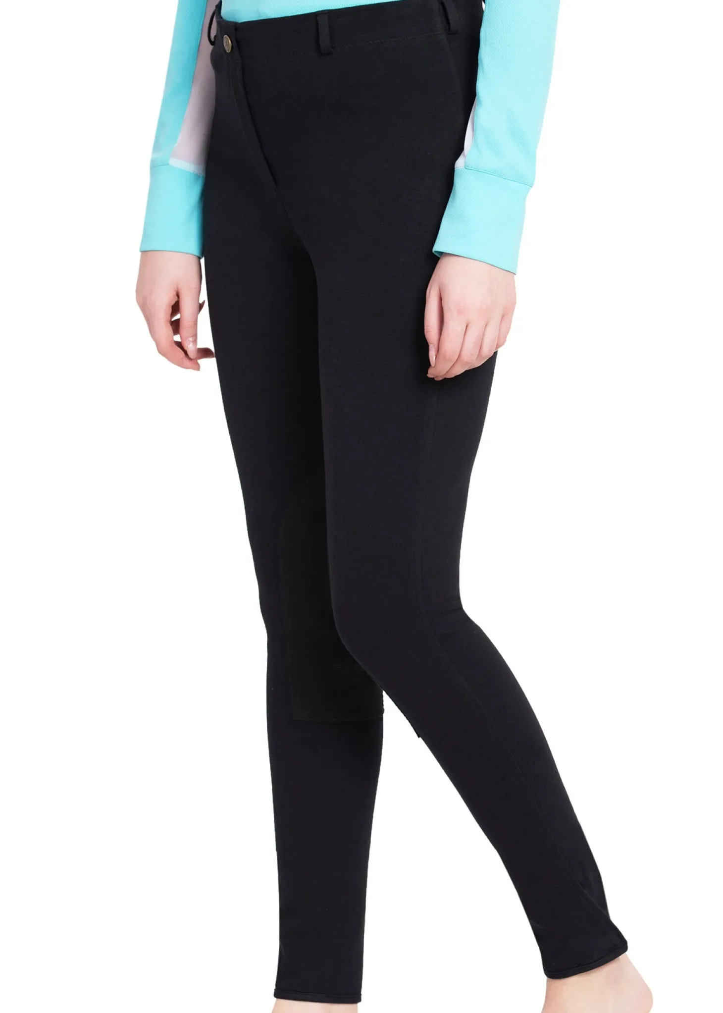 TuffRider® Ladies' Cotton Pull-On Knee-Patch Plus Breech